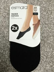 BNIB Ladies Trainers Footsies Socks / Size 6-8 / 2 packs Available