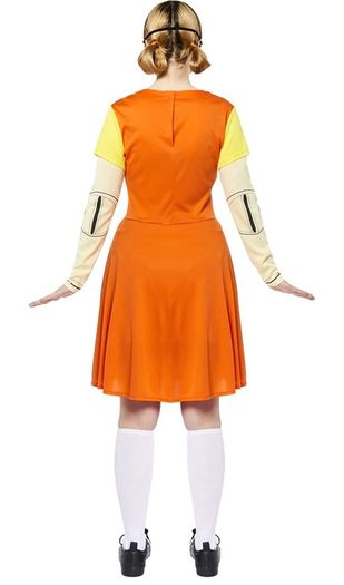 Adults Officially Licensed Squid Game Deluxe Doll Ladies Fancy Dress Costume MULTIPLE SIZES (FREE POSTAGE)