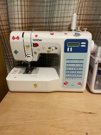Complete sewing studio/at home business- machines, workstation fabrics and accessories