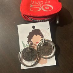 UNO de 50 Roman Coin Earrings , stunning.