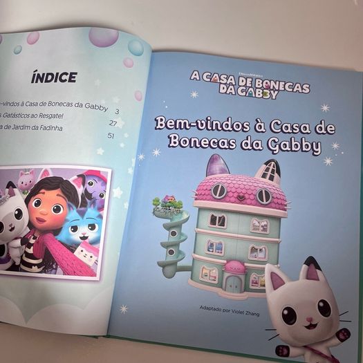 Portuguese Gabby's Dollhouse Book - Five Minute Stories