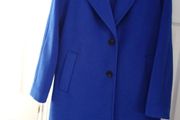 New Heavy M&amp;S Royal Blue coat Size 18