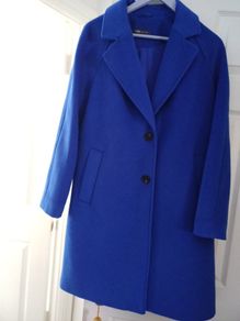 New Heavy M&S Royal Blue coat Size 18