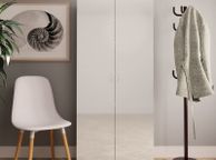main image for ad Shoe Cabinet High Gloss White 80x35.5x180 cm Chipboard