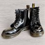 Dr Martens 1460 J Black Glossy Lace Up Patent Boots UK 3 EU 36 fits up to 4.5 Image 2