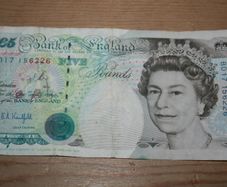 England 5 Pounds 1990 Banknote