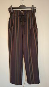 Zara Paperbag Striped Trousers