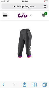 Women's Liv race day cycle 3/4 tights