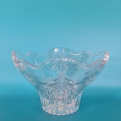 Footed Glass Bowl Candy Dish Small Christmas Tree