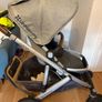 Uppababy Vista bassinet, toddler seat, footmuff and buggy board Image 4