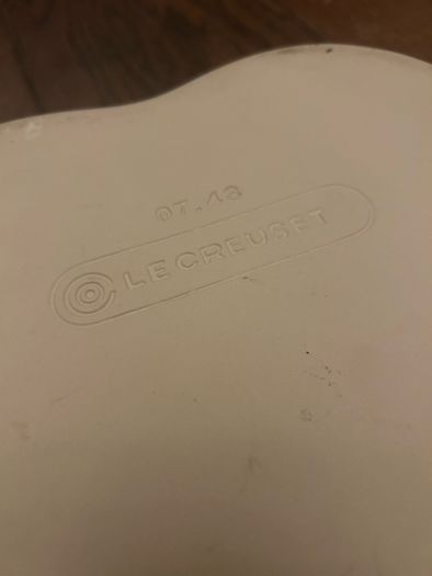 Le Creuset heart shaped dish