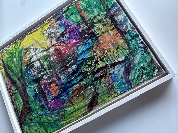 New Original Painting Abstrsct Art Landscape Framed Original