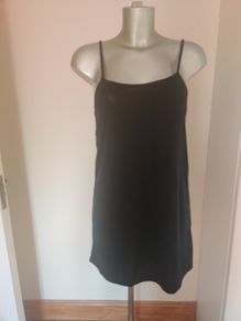 New Look black strappy long line top size UK12 EU40 Postage included