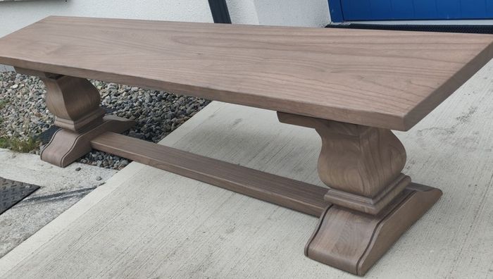 Dining Bench 200cm Vintage Ash Monastery