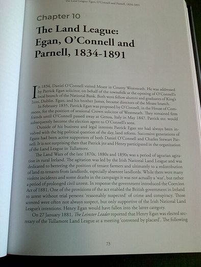 The Egans of Moate and Tullamore Ireland Irish history Westmeath Offaly
