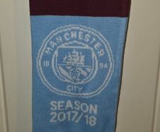 Manchester City Season 2017/2018 Scarf Football Soccer One size Unisex