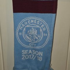 Manchester City Season 2017/2018 Scarf Football Soccer One size Unisex