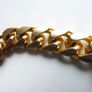 Vintage heavy 18ct gold plated men's bracelet Image 4