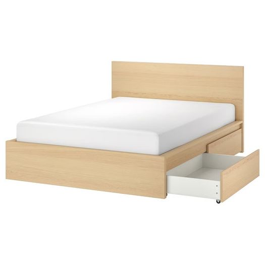 Ikea Malm Bed with storage (4 drawers)