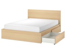 Ikea Malm Bed with storage (4 drawers)