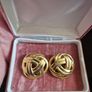 Vintage Golden Tone Earrings Image 2