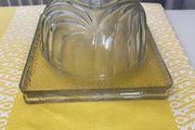 Glass platter - cheese board