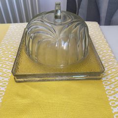 Glass platter - cheese board