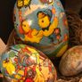 Three Pre-loved Egg baskets + felt surround Image 2