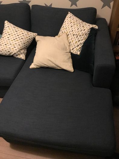 Designer Navy Corner Sofa