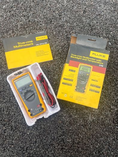 Fluke multimeter, amp clamp and temp probe