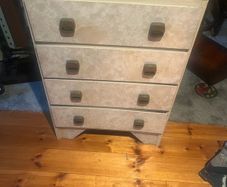 Formica chest of drawers