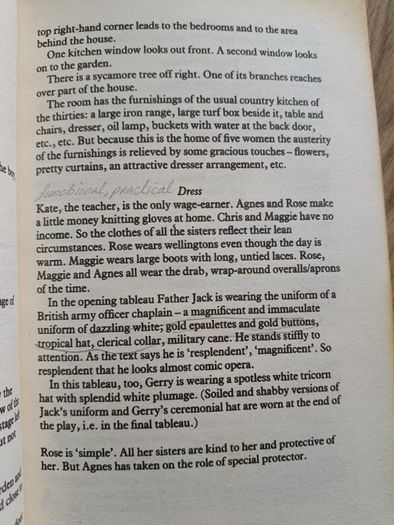 Brian Friel Dancing at Lughnasa 1990 in used condition with some underlining on some pages FREE STANDARD POSTAGE INCLUDED