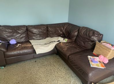 Leather Corner sofa