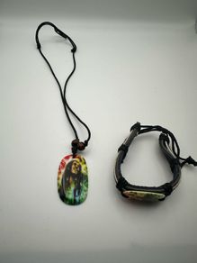 Bob Marley Chain & Bracelet