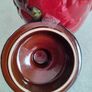 Large Vintage 1960s Red Rumtopf Jar / Scheurich Keramik West German / 820-28 Image 4