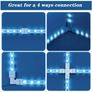 25pcs 2Pin/4 Pin LED Light Strip Connectors Set Including Screw Clips, 8Mm/10Mm 4 Pin LED Connectors, Cuttable T, L Shape PCB Board for SMD 5050 RGB Strip Lights Gapless Connector Image 4