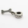Pandora Style Sterling Silver & Cubic Zirconia Spacer Bead, I Love My Dog Charm Image 6