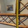 Vintage Wooden Lattice Mirror - approx 55x50cm Image 2