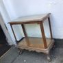 Rare Vintage large ornate 2 tier  trolley on castors Image 2
