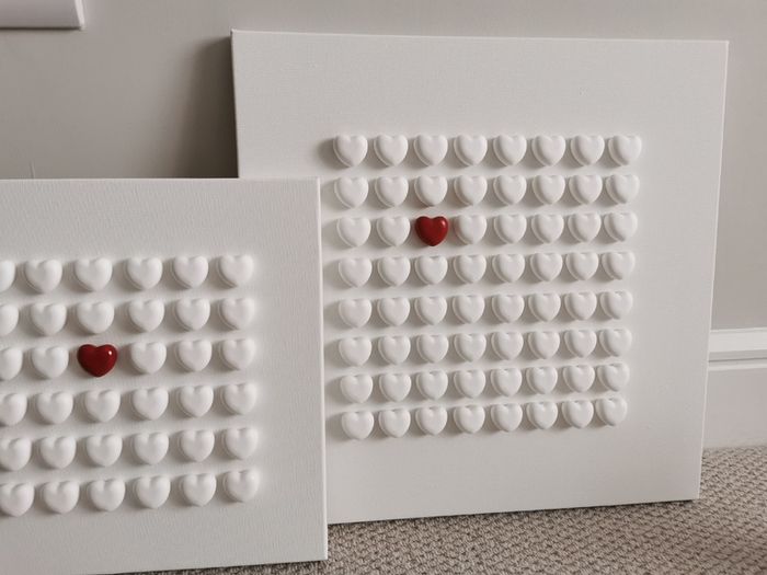 Handmade Heart Canvases - The Chosen Heart