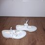 Tie front dance shoes(tap shoes), leather, size 1 Image 2