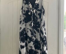 Ladies Chiffon Sweet Miss A Line Dress with Tie Bow