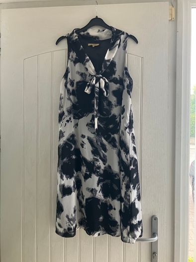 Ladies Chiffon Sweet Miss A Line Dress with Tie Bow