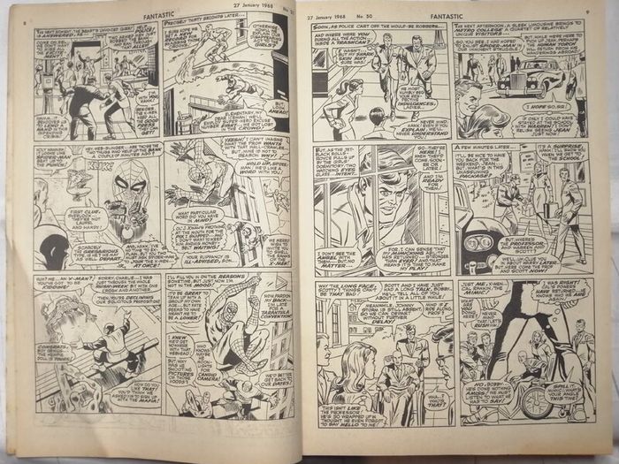 Fantastic #50 Appearance Of Scarlet Witch & Mimic Joins X-Men (KEY RARE UK ISSUE)