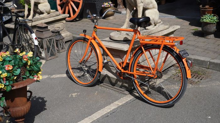Vintage Orange Kronan Bicycle - Swedish Classic