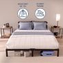 King Size Bed Frame Metal 150x200 with Storage 35cm Image 5