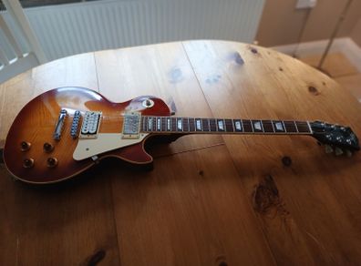 Tokai Love Rock . Refinished Nitrocellulose Tea Burst,