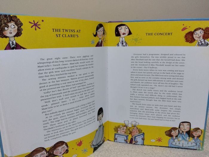 Enid Blyton,s Classic, The Twins At St Clare,s   Large Hardback Book