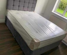 Double Divan Bed with Mattress and headboard