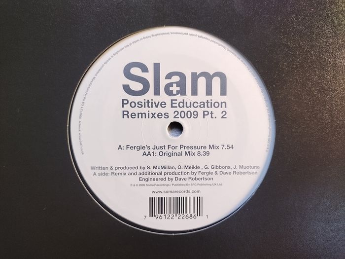 SLAM - Positive Education - Soma Quality Recordings - CLASSIC Early 90s 303 TECHNO Beast! Pristine CONDITION! Original MIX!